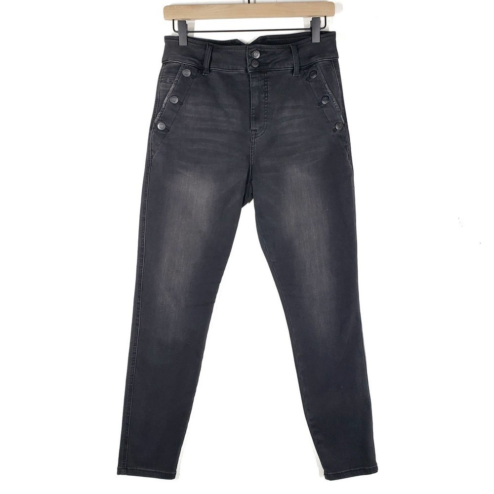Pistola Stretch Sailor Button‎ Skinny Jeans 29 Washed Black